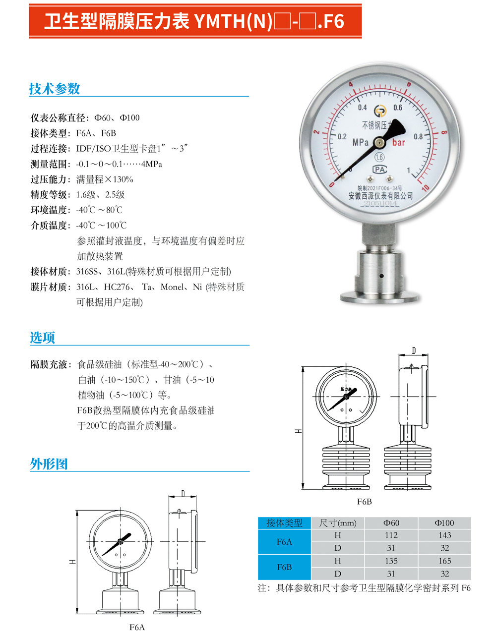 衛(wèi)生型隔膜壓力表YMTH（N）F6-01.jpg